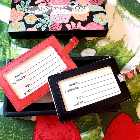 Set of 2 Luggage Tags NWOT - Picture 2 of 3